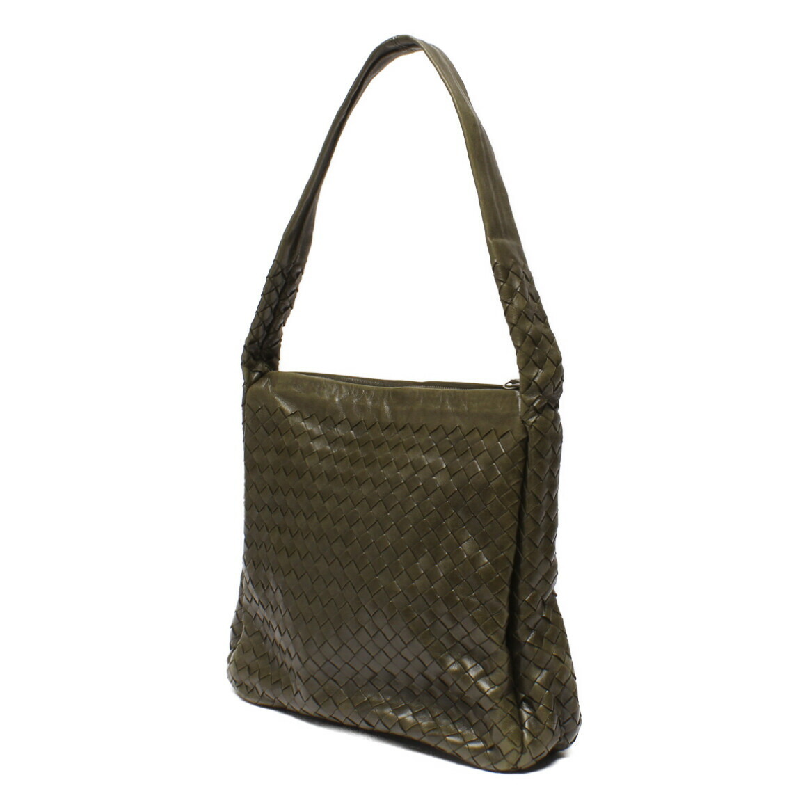 Bottega Veneta Leather Bag Woven Shoulder Black